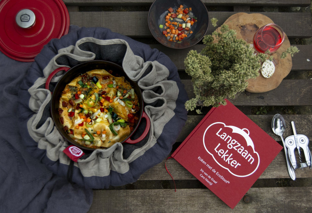 Fresh lasagna with salami