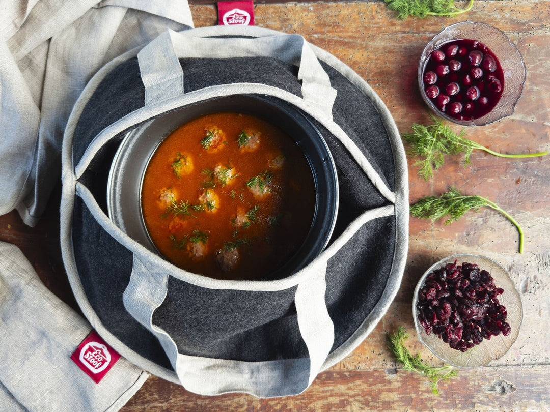Köttbullar, Zweedse balletjes (Kooktijd: 1 min. Stooftijd: 60 min.)
